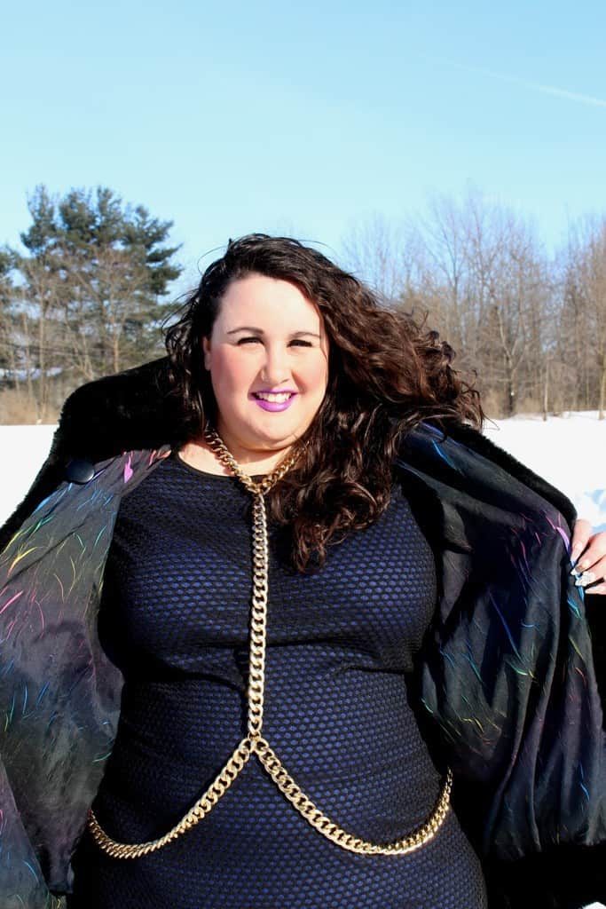 How To Style A Plus Size Faux Fur Coat