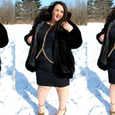 How to Style a Plus Size Faux Fur Coat