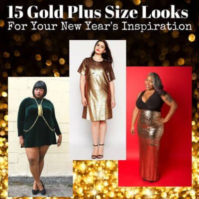 15 Gold Plus Size Looks For Your New Year’s Inspiration