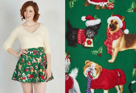 Plus Size Holiday Skirt 