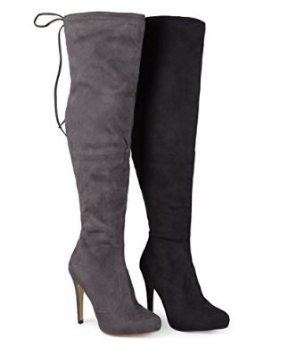 Plus Size Thigh High Wide Calf Boots 