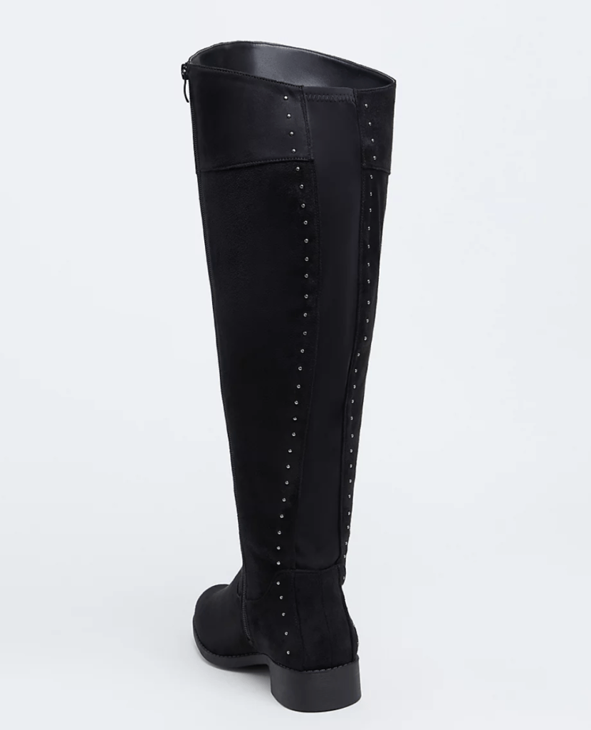 Studded Back Wide Width Wide Calf Boots