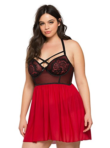 Red Plus Size Lingerie