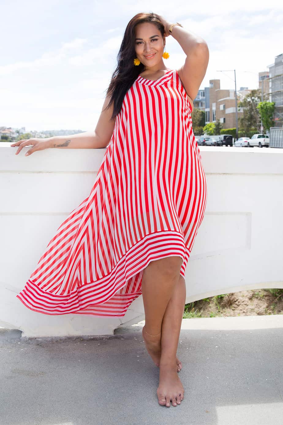 Start the Summer in Style with Xehar Curvy - Plus Size Striped Dress