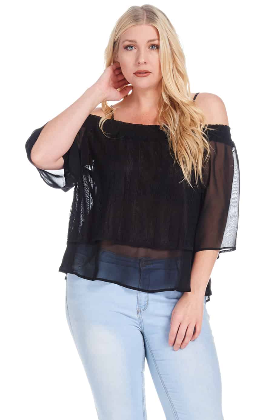 Start the Summer in Style with Xehar Curvy - Plus Size Sheer Top
