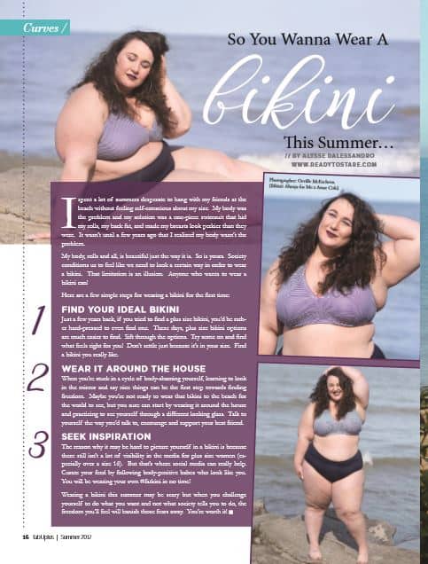 Tips for Wearing Your First Plus Size Bikini in FabUPlus Magazine!