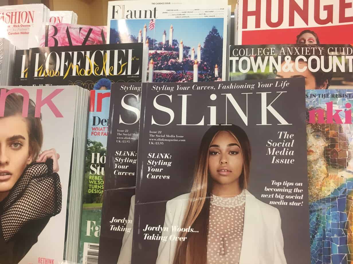 My Print Plus Size Fashion Editorial in SLiNK Magazine