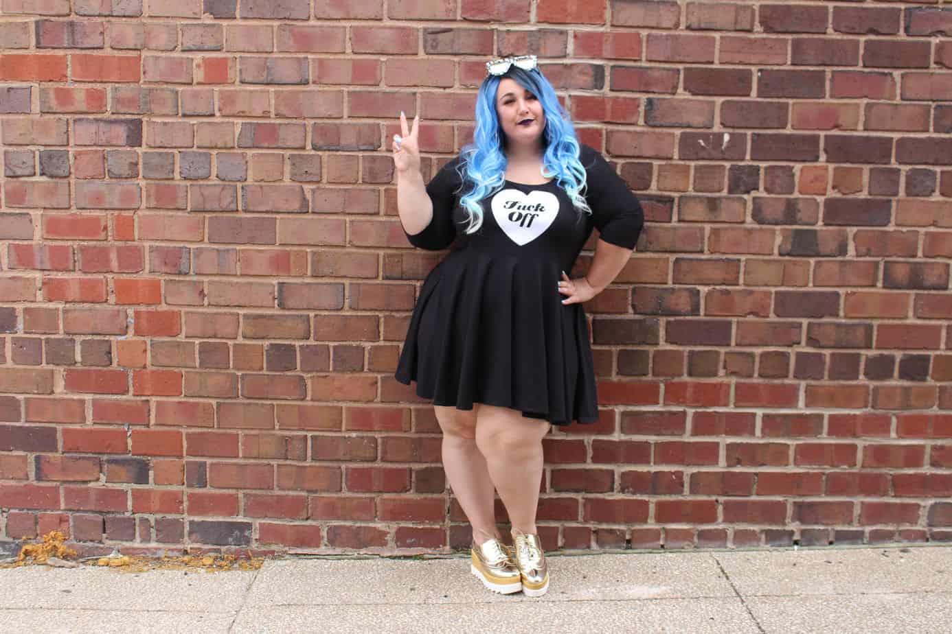 Plus Size Statement Apparel: My to the Police To Stare