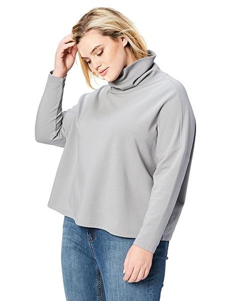 NEW Extended Size Budget-Friendly Plus Size Clothing Basics - Funnel Neck Pullover