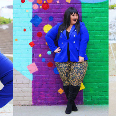 Day to Night: Petite Plus Size Pant Suit Styled Two Ways