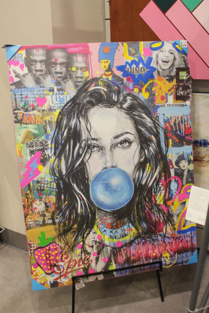 Pop art Jay-Z Britney Spears Colorful Mural - Homesense Westlake