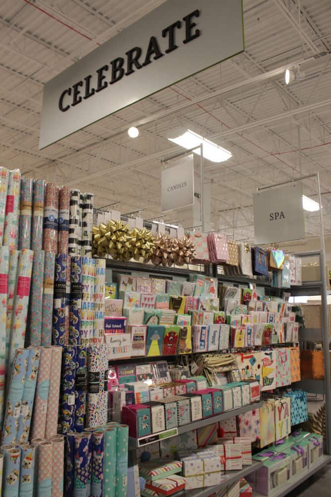 HomeSense Westlake - Celebrate Home Section with gift wrapping and cards