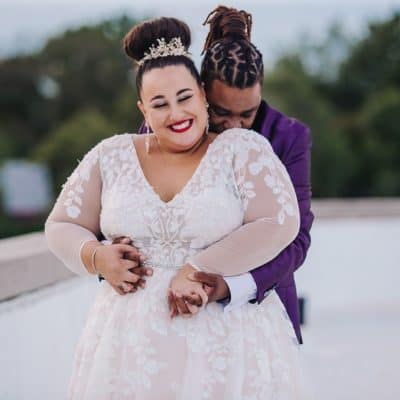 My Plus Size Wedding Dress with Sleeves