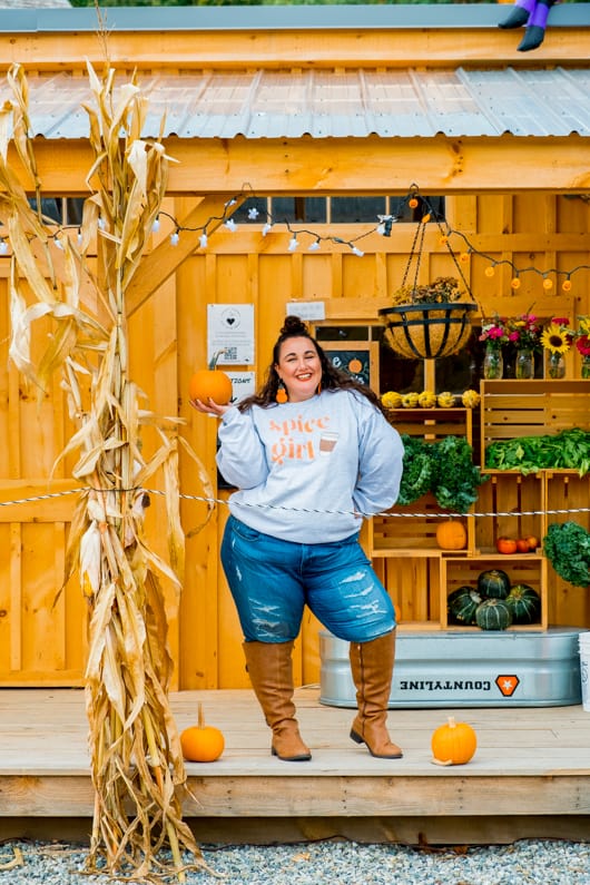 Fall in New England - Autumn Plus Size Outfit 
