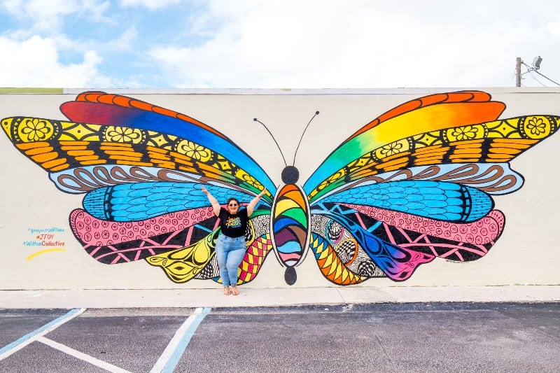 Rainbow Butterfly Mural Fort Lauderdale | Best LGBTQ+ Travel Destinations
