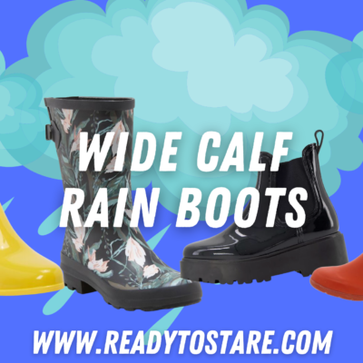 Wide Calf Rain Boots for Spring