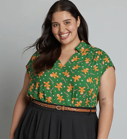 plus size holiday tops