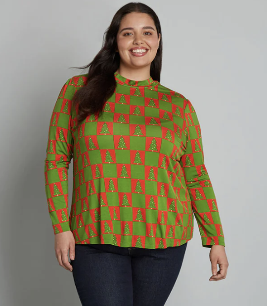 plus size holiday tops