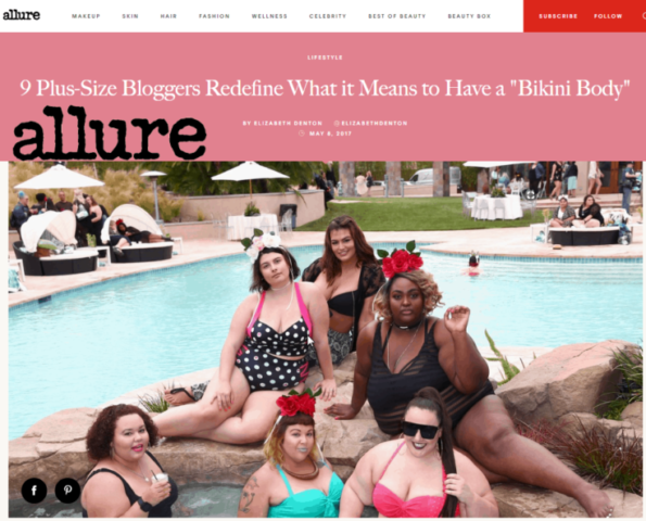Allure's 9 Plus-Size Bloggers Redefine What it Means to Have a "Bikini Body"